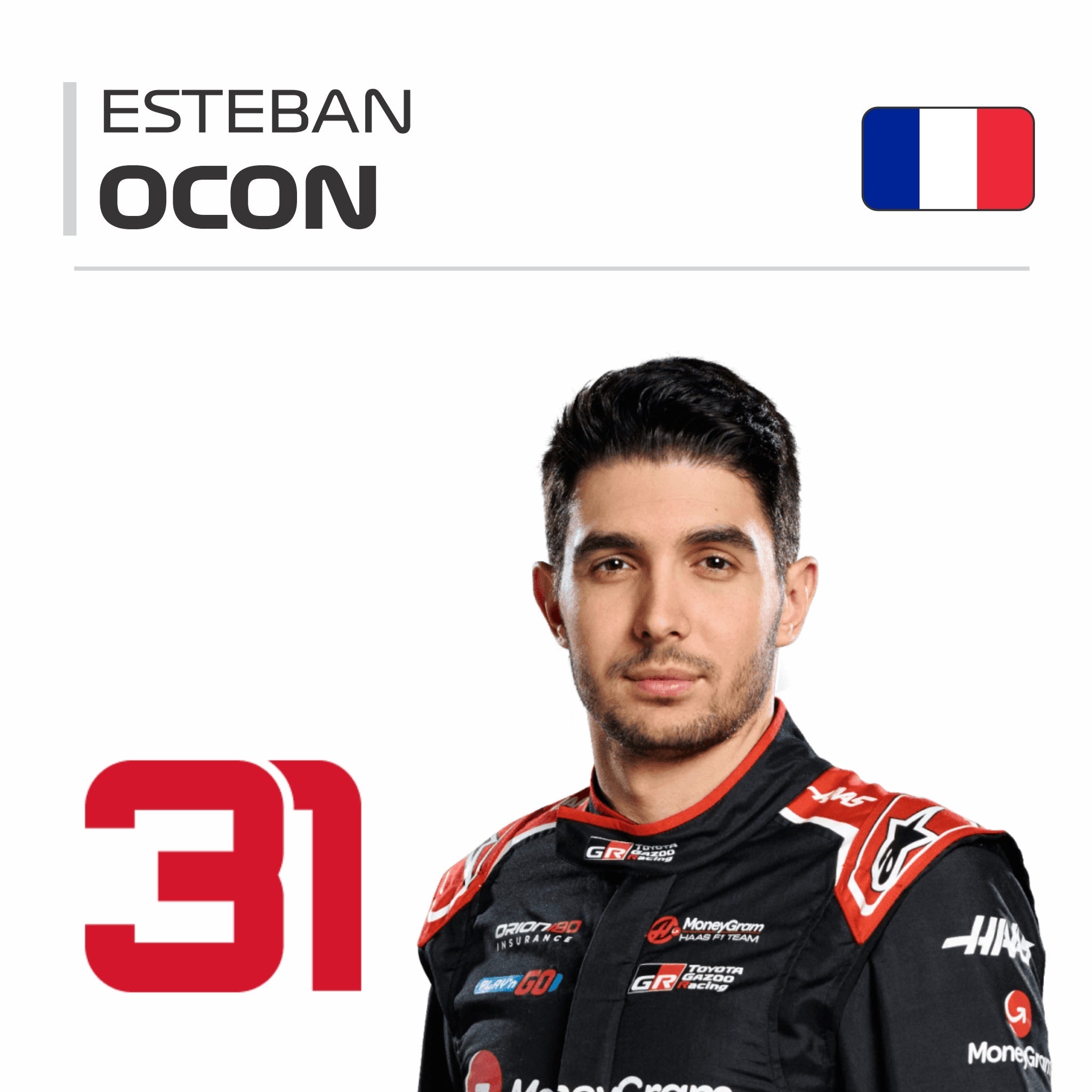 Esteban Ocon F1 Race Suit
