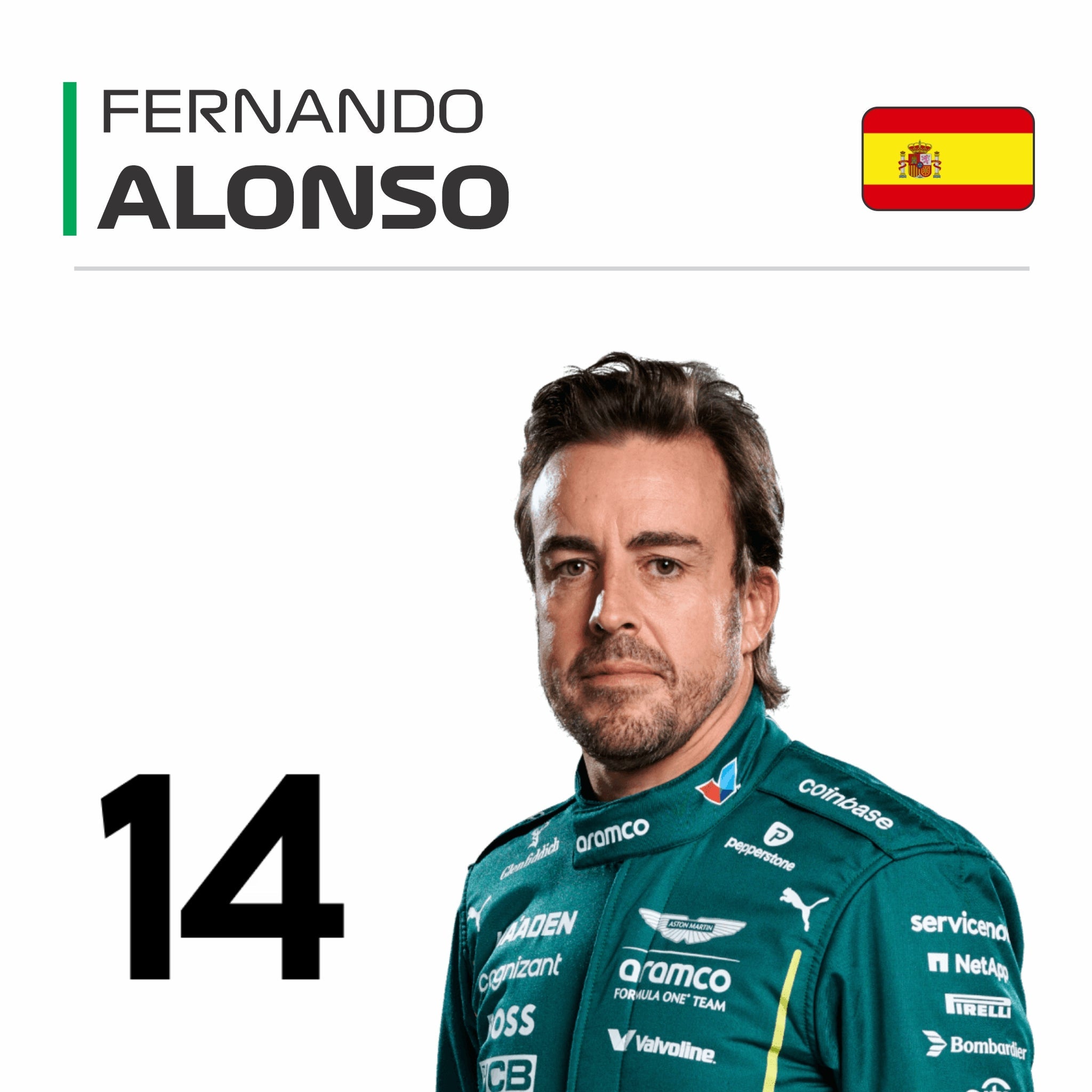 Fernando Alonso F1 Race Suit