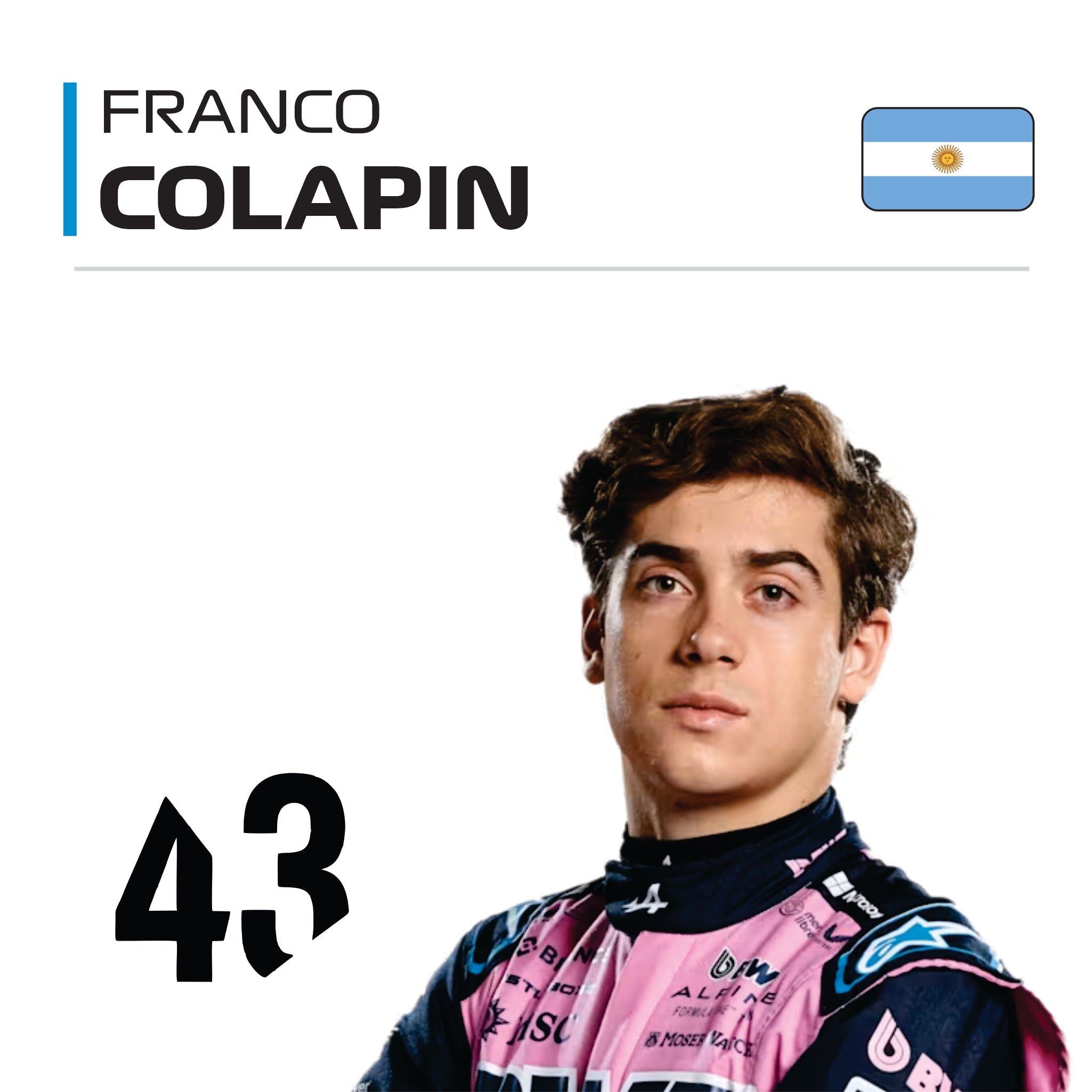 Franco Colapinto F1 Race Suit