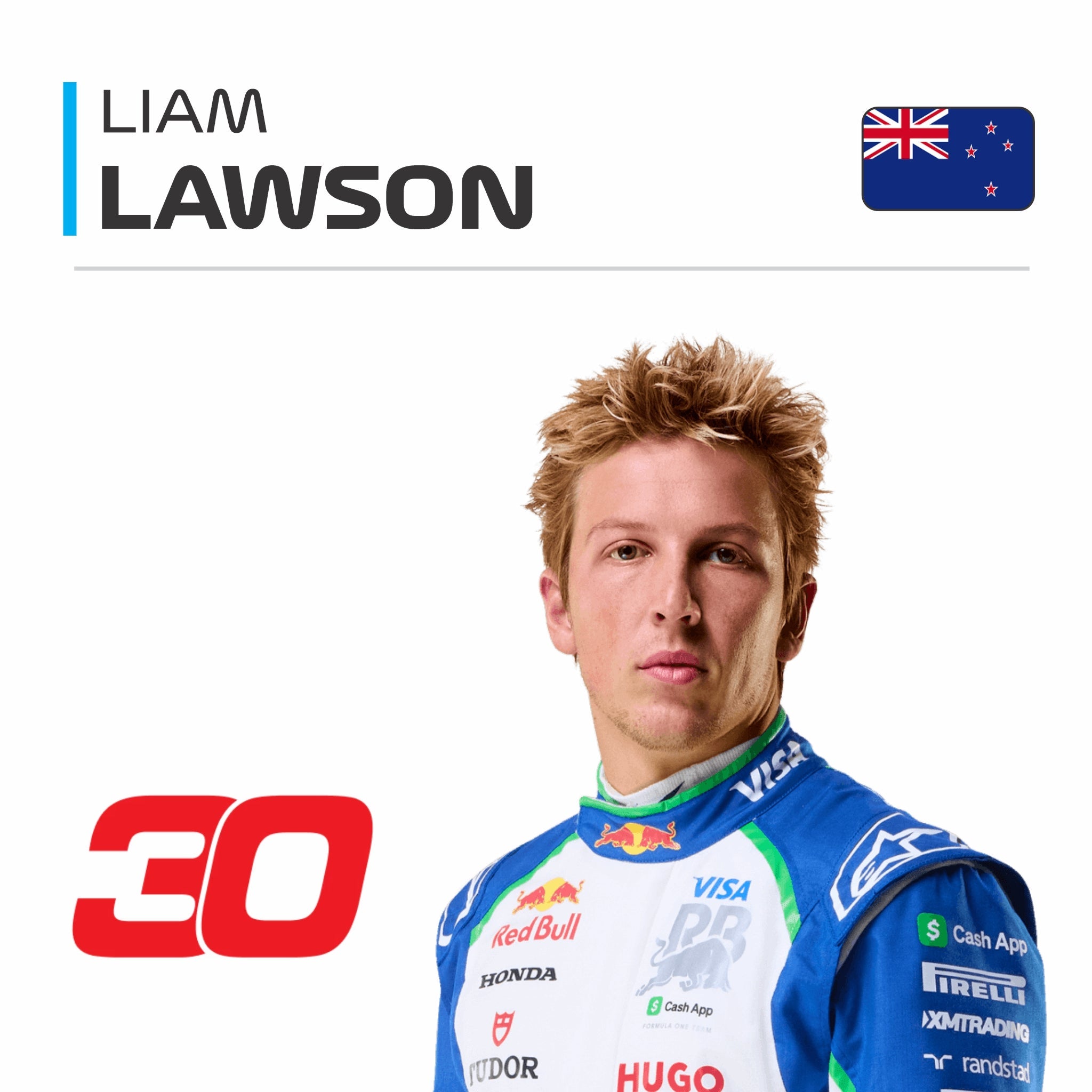 Liam Lawson F1 Race Suit