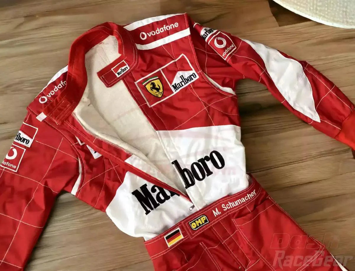 2006 Michael Schumacher Ferrari F1 Embroidered Racing suit - Dash Racegear 