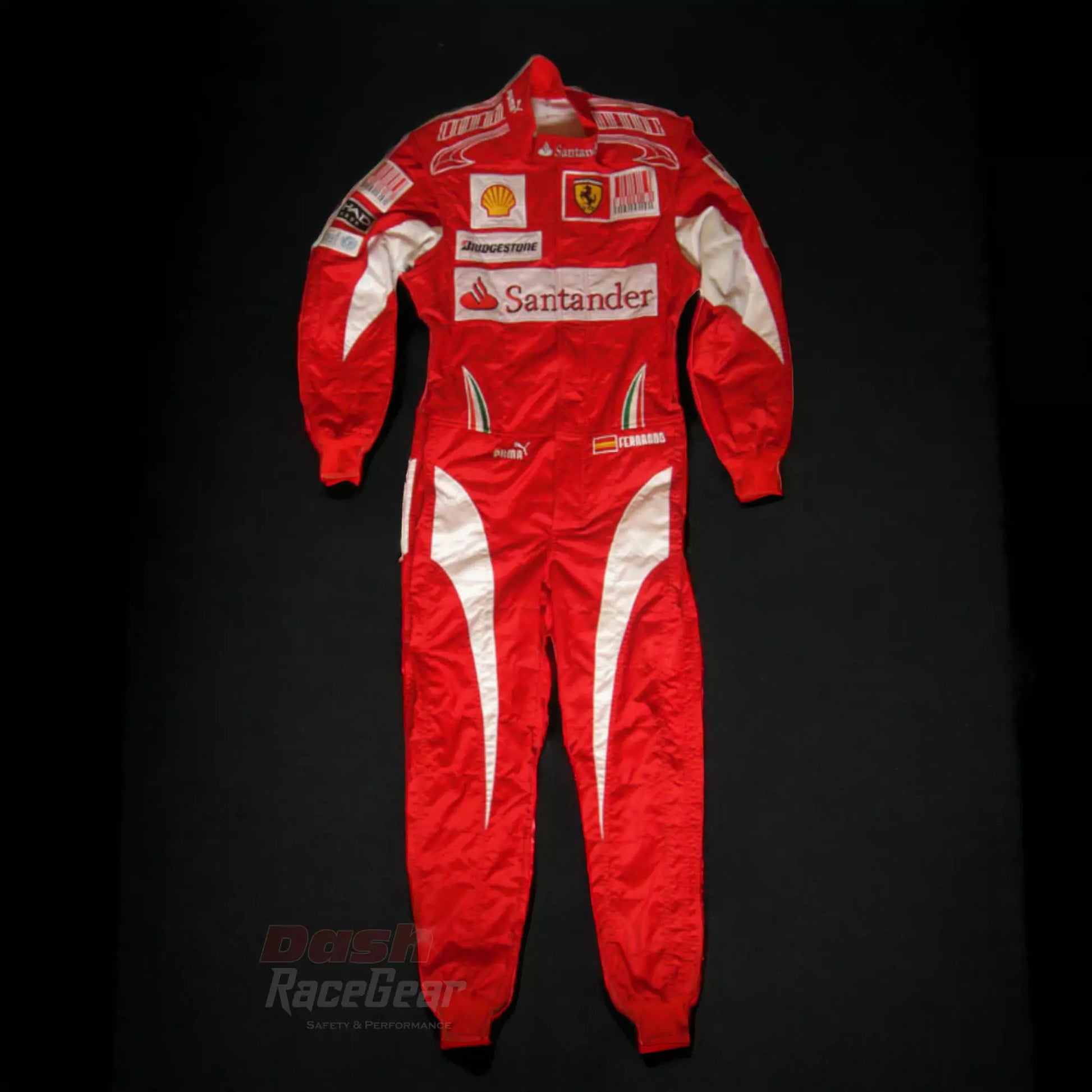 2010 Fernando Alonso Ferrari F1 Embroidered Racing Suit
