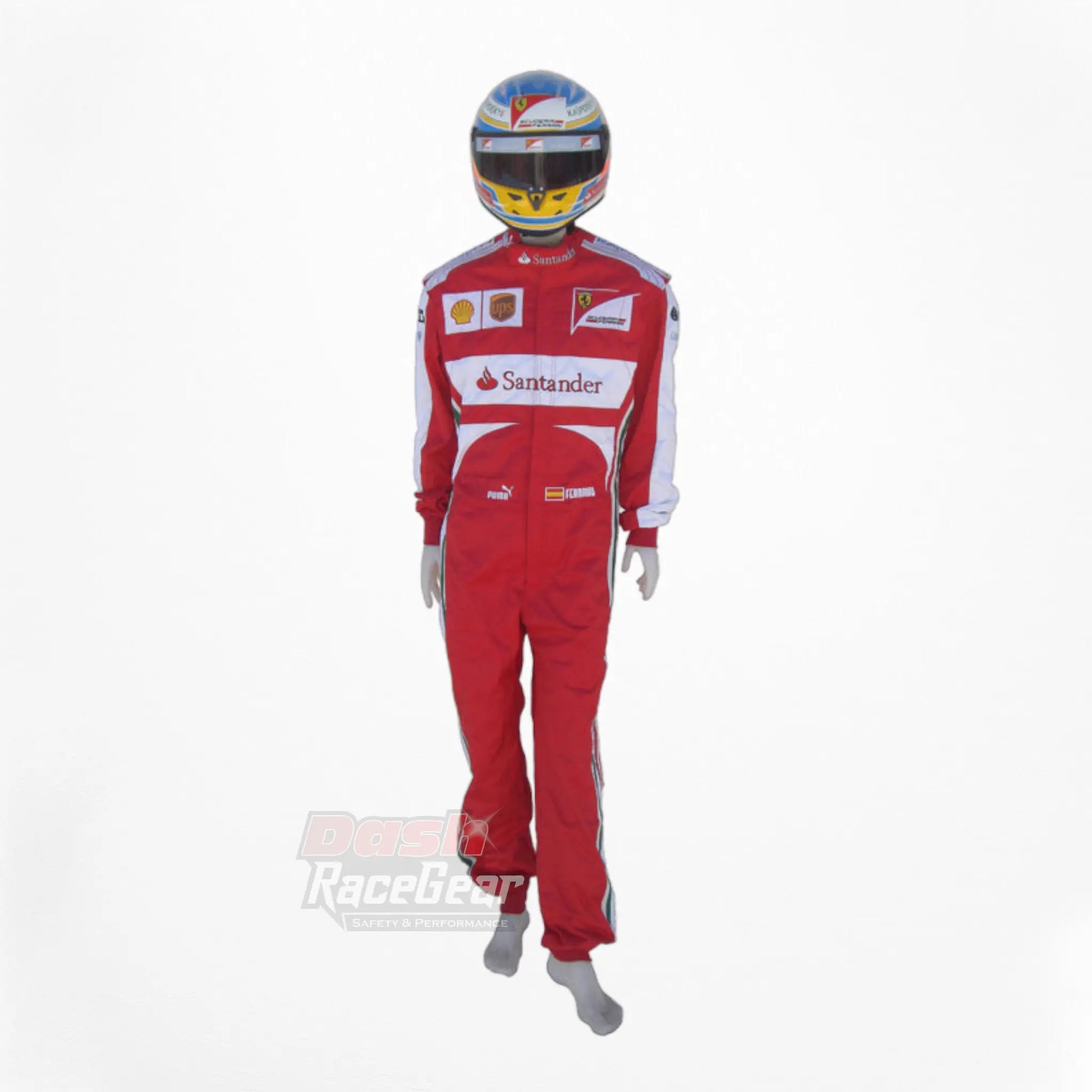 2013 Fernando Alonso Ferrari F1 Embroidered Racing Suit