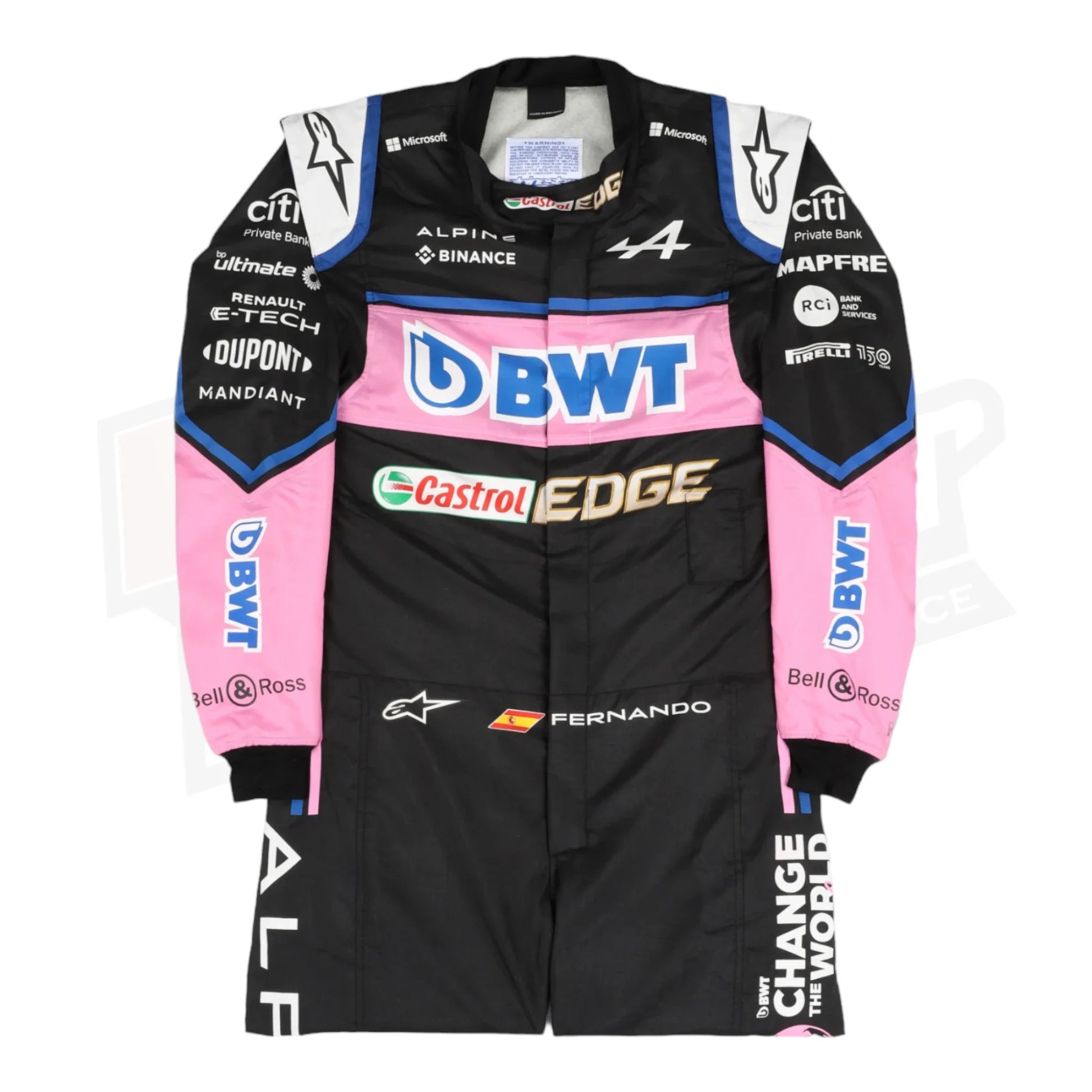2022 Fernando Alonso BWT Alpine F1 Team Replica Race Suit
