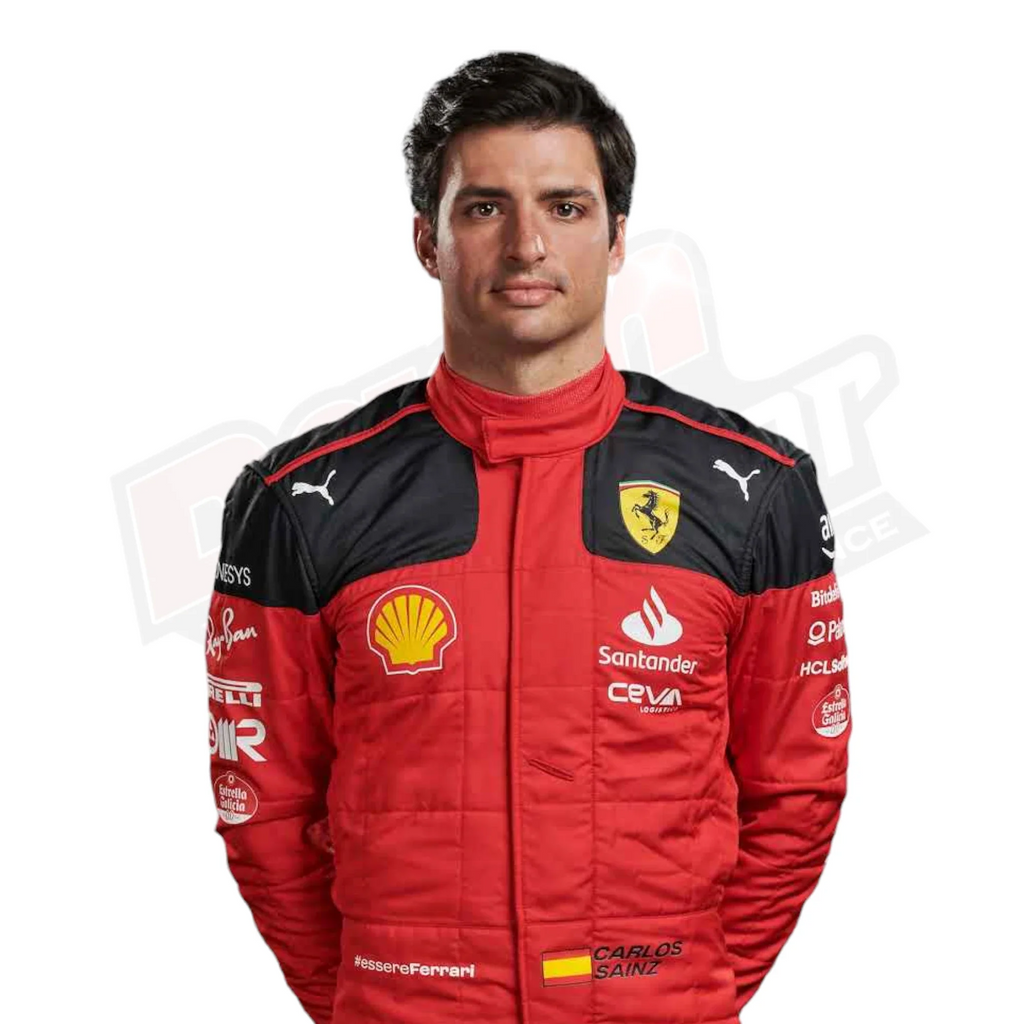 2023 Carlos Sainz Race Scuderia Ferrari F1 Race Suit KIDS