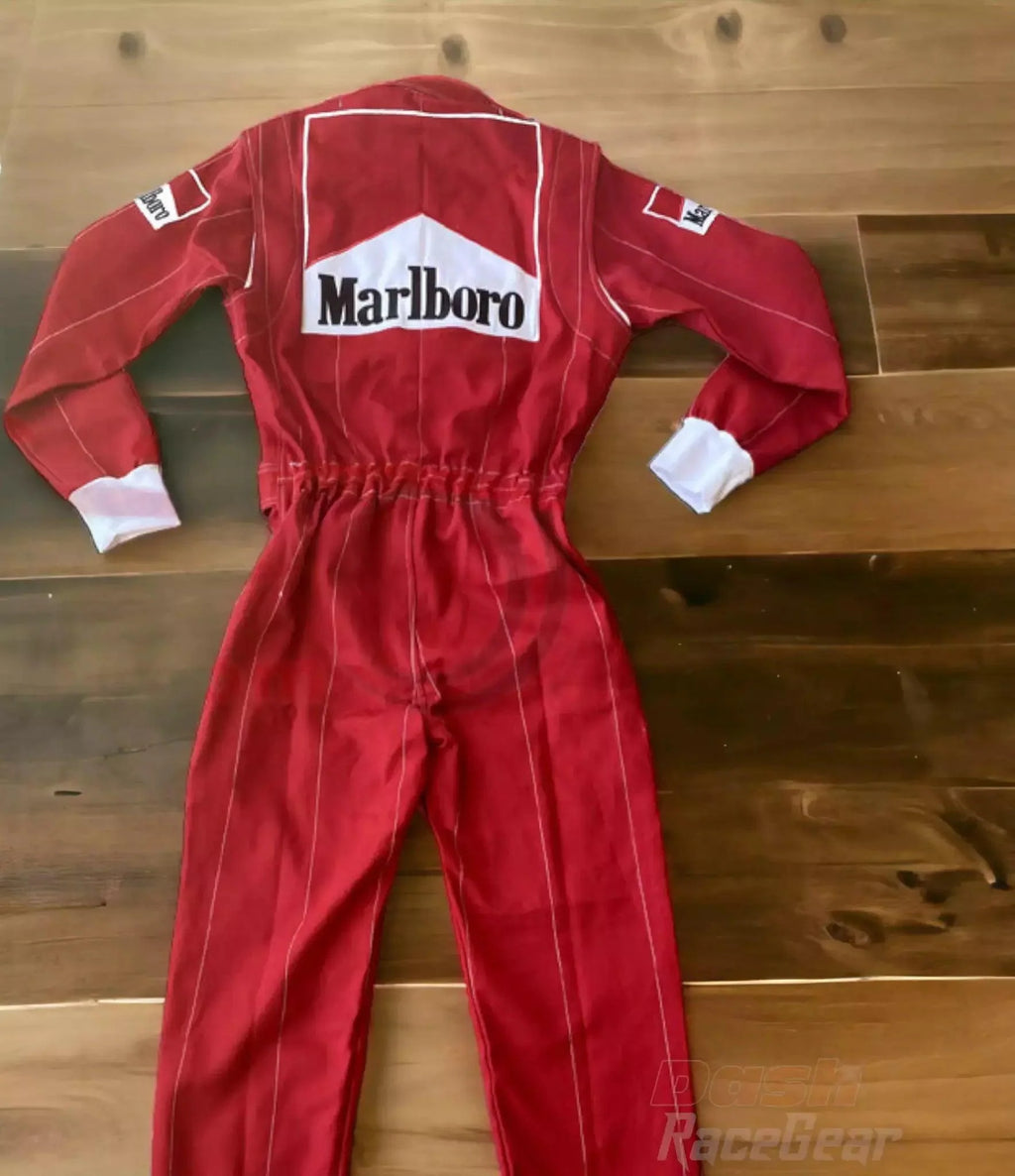 Alain Prost 1990 Ferrari F1 Embroidered Racing Suit - Dash Racegear 