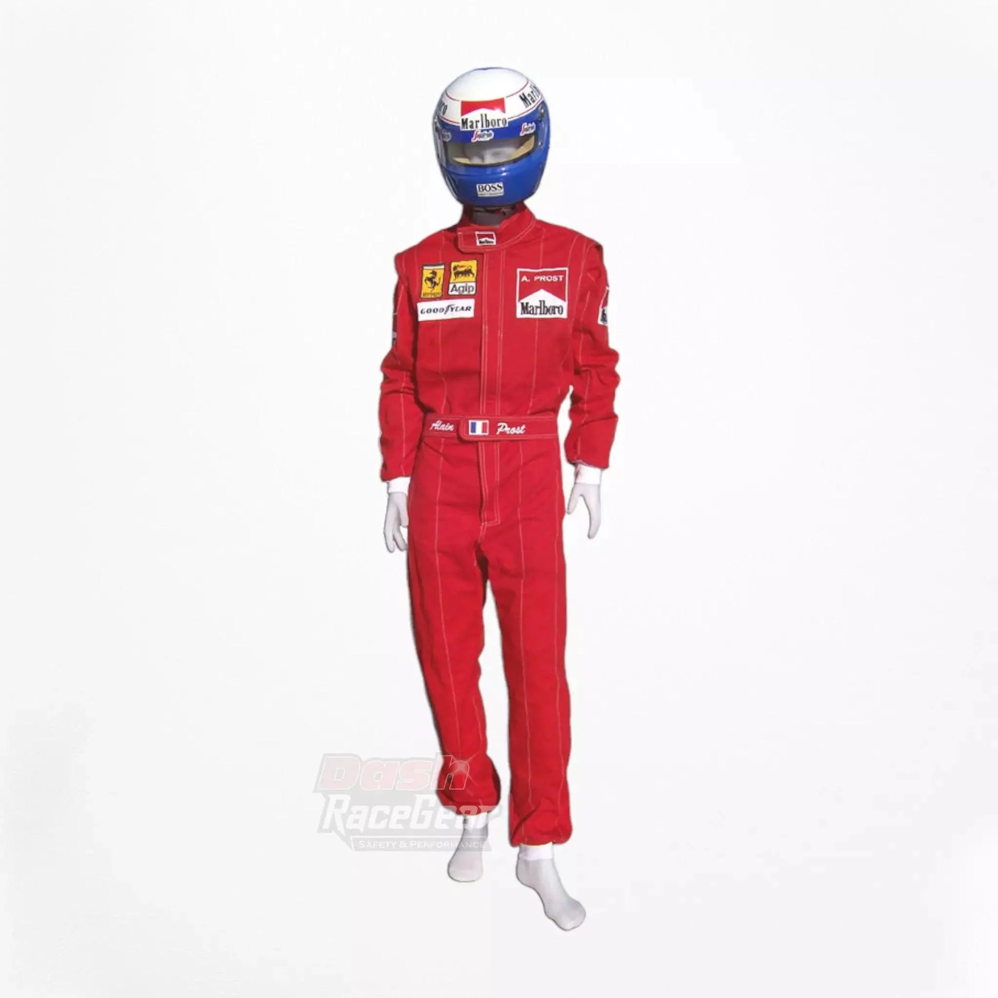 Alain Prost 1990 Ferrari F1 Embroidered Racing Suit - Dash Racegear 
