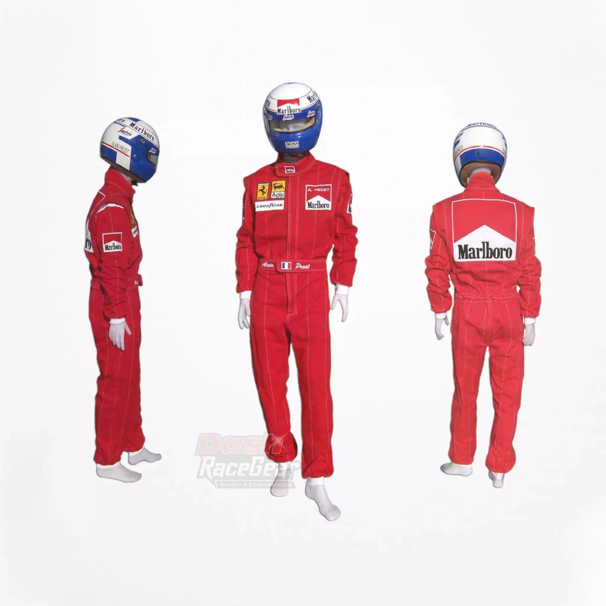 Alain Prost 1990 Ferrari F1 Embroidered Racing Suit - Dash Racegear 