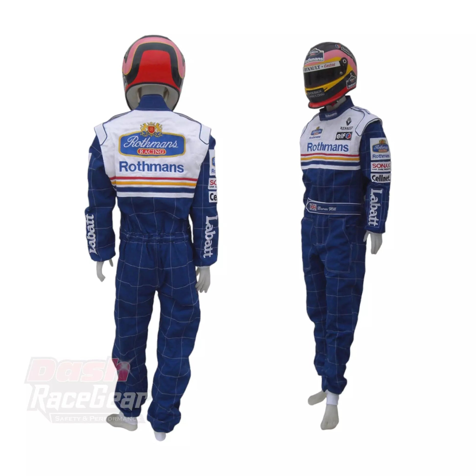 Jaques Villeneuve 1997 Replica F1 Embroidered Racing suit / Williams F1 - Dash Racegear 