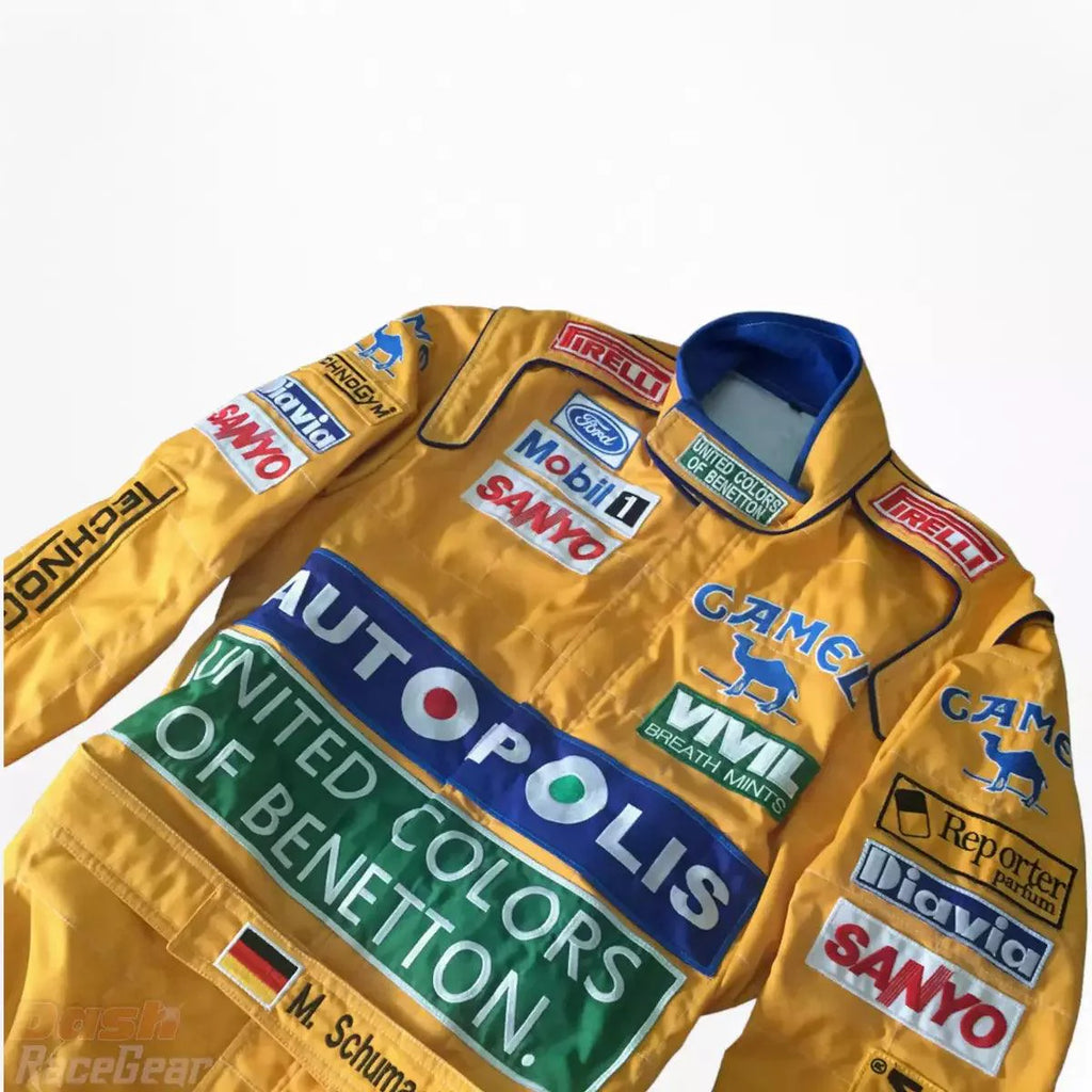 Michael Schumacher 1992 F1 Embroidered Racing Suit - Dash Racegear 