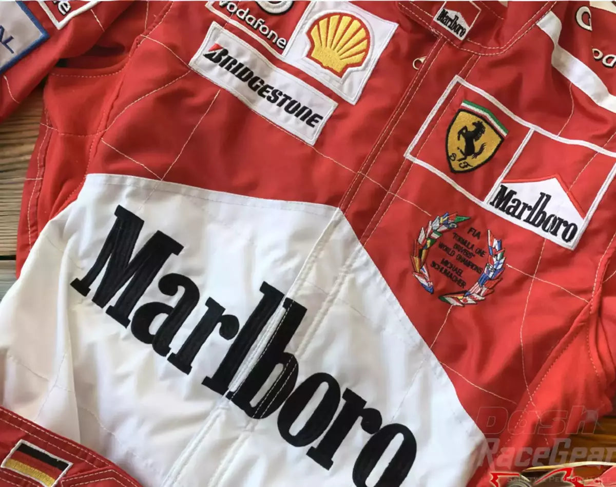 Michael Schumacher Ferrari F1 Embroidered Racing Suit