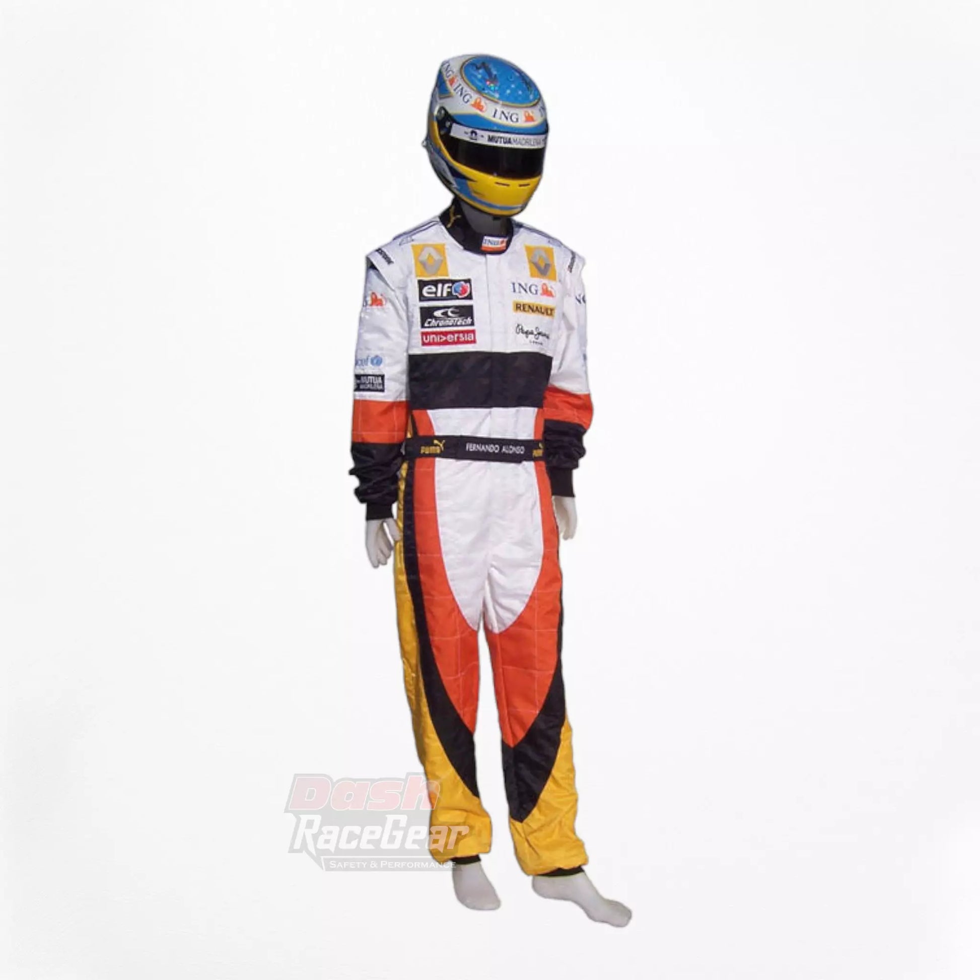 2008 Fernando Alonso Renault F1 Embroidered Racing Suit